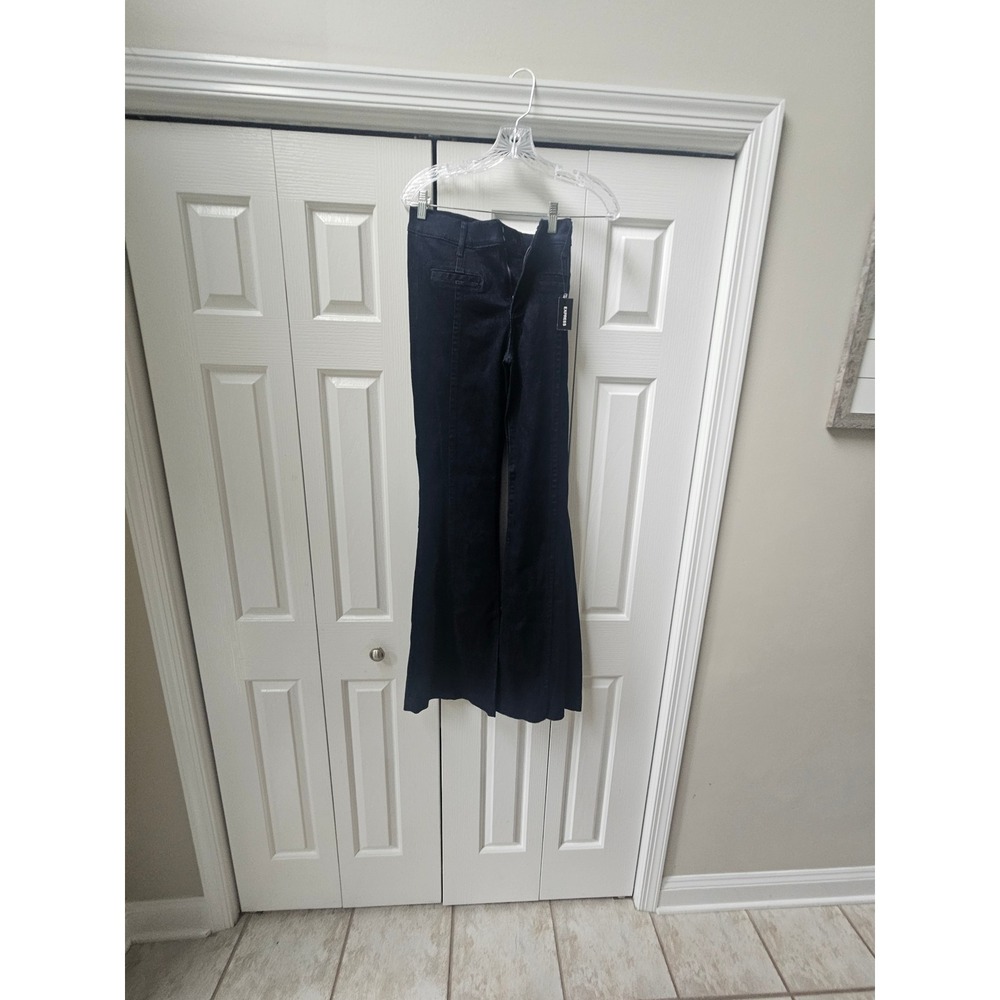 Express 70s Flare Jeans Dark Indigo High Rise Flared Denim 4R NWT